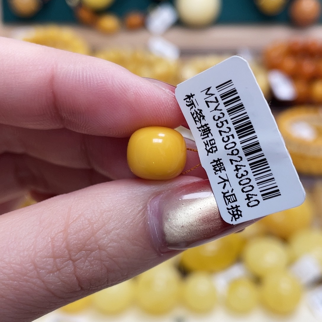 蜜蜡未镶嵌珠宝奇石10.3*9mm老型