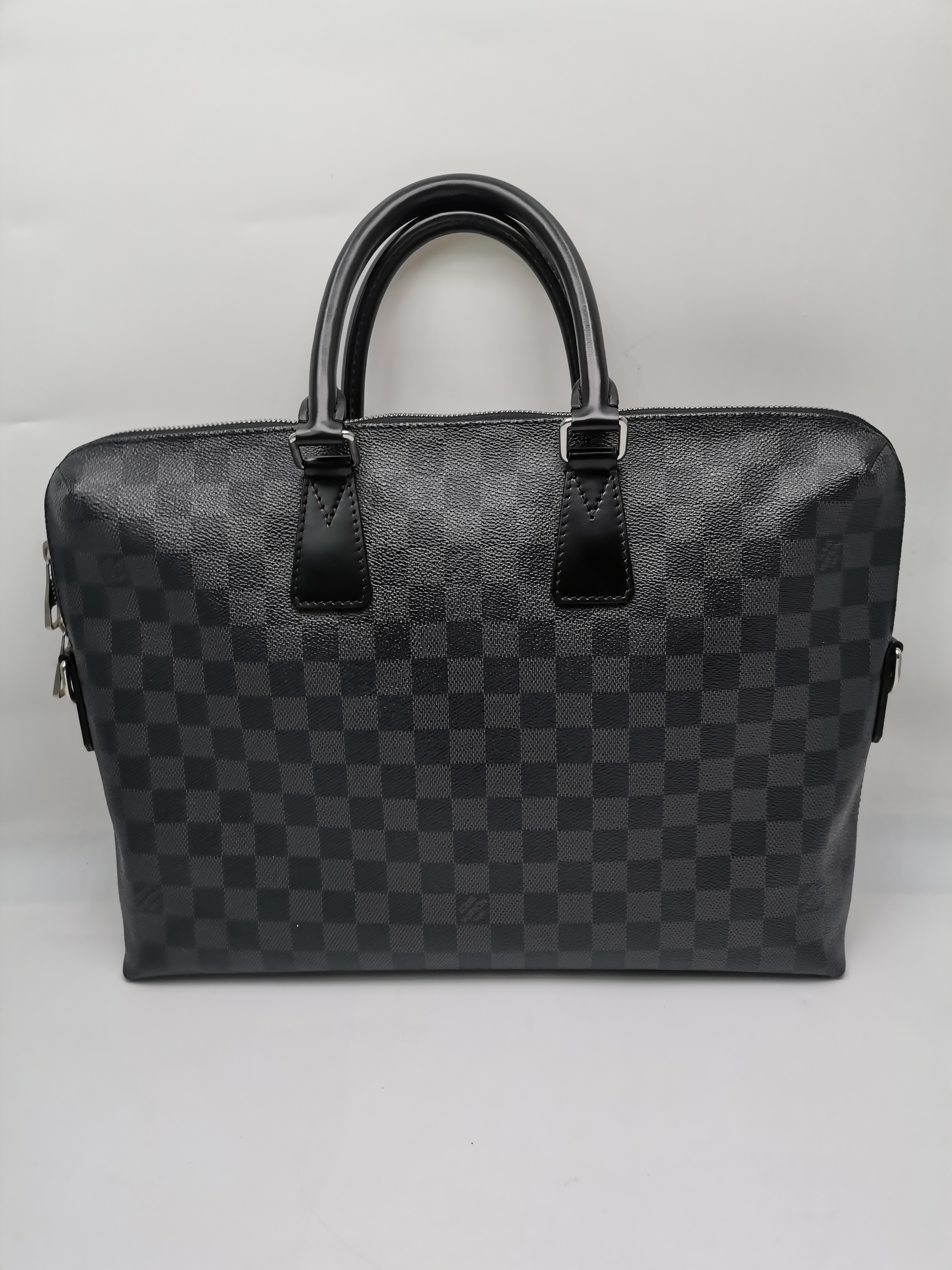 99新 LouisVuitton/路易威登 95新17896  LV 黑棋盘格 手提公文包
