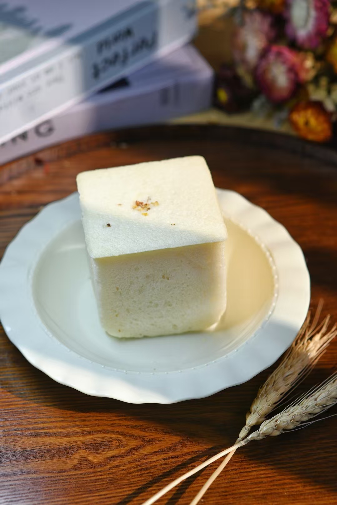 黄米桂花面包制作奶香浓郁下午茶网红甜品点心