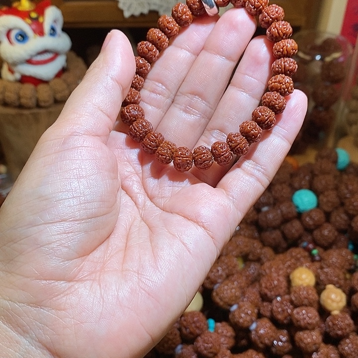 金刚菩提手串105玉华单圈金标