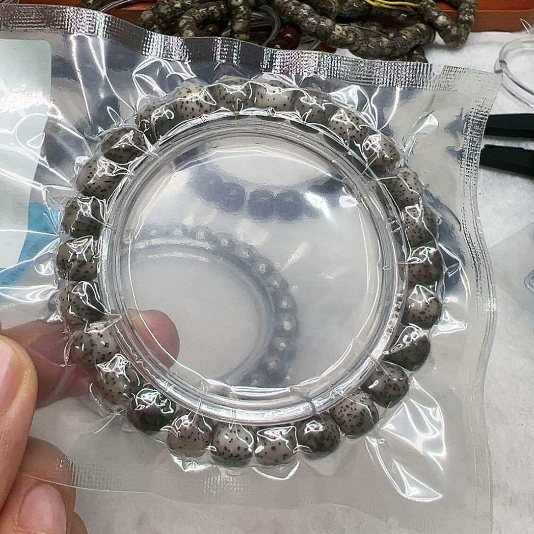 星月菩提手串72傲世绿包白石玉星月菩提单圈98