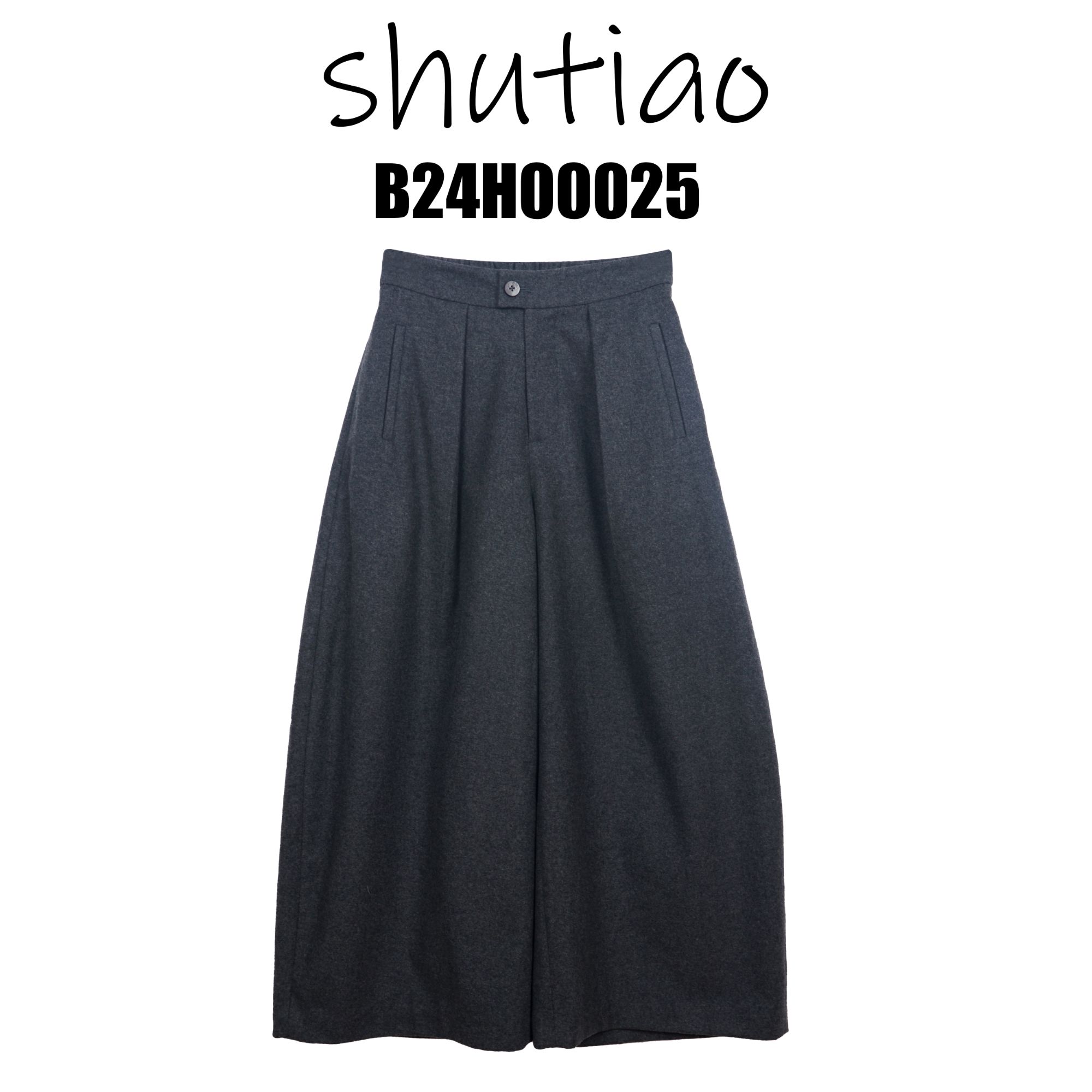 【SHUTIAO】2024秋季：新款小众设计款裤子B24H00025