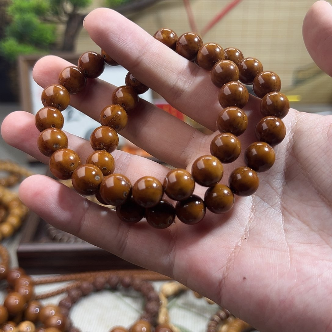 紫金鼠手串2号光珠随机发一条