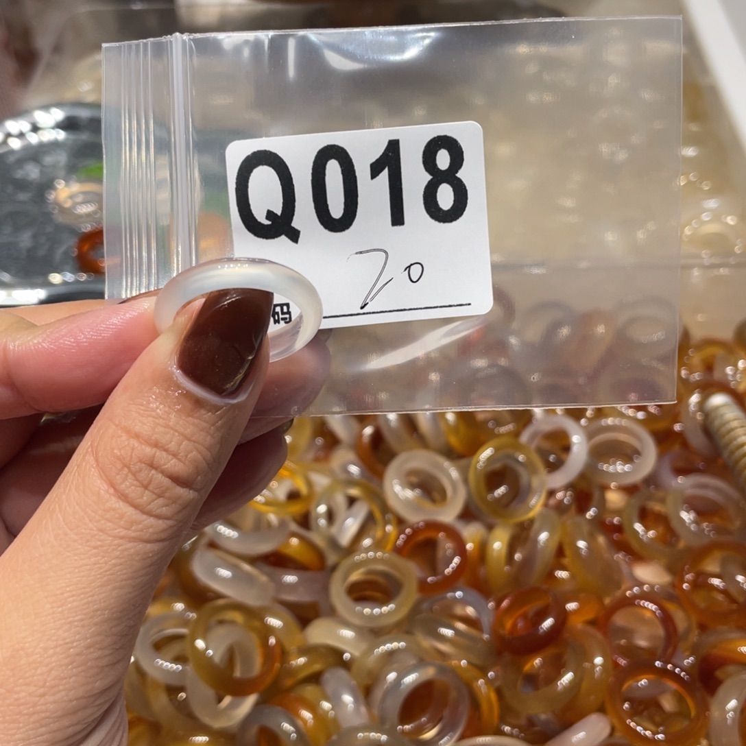 玛瑙/玉髓未镶嵌戒指018