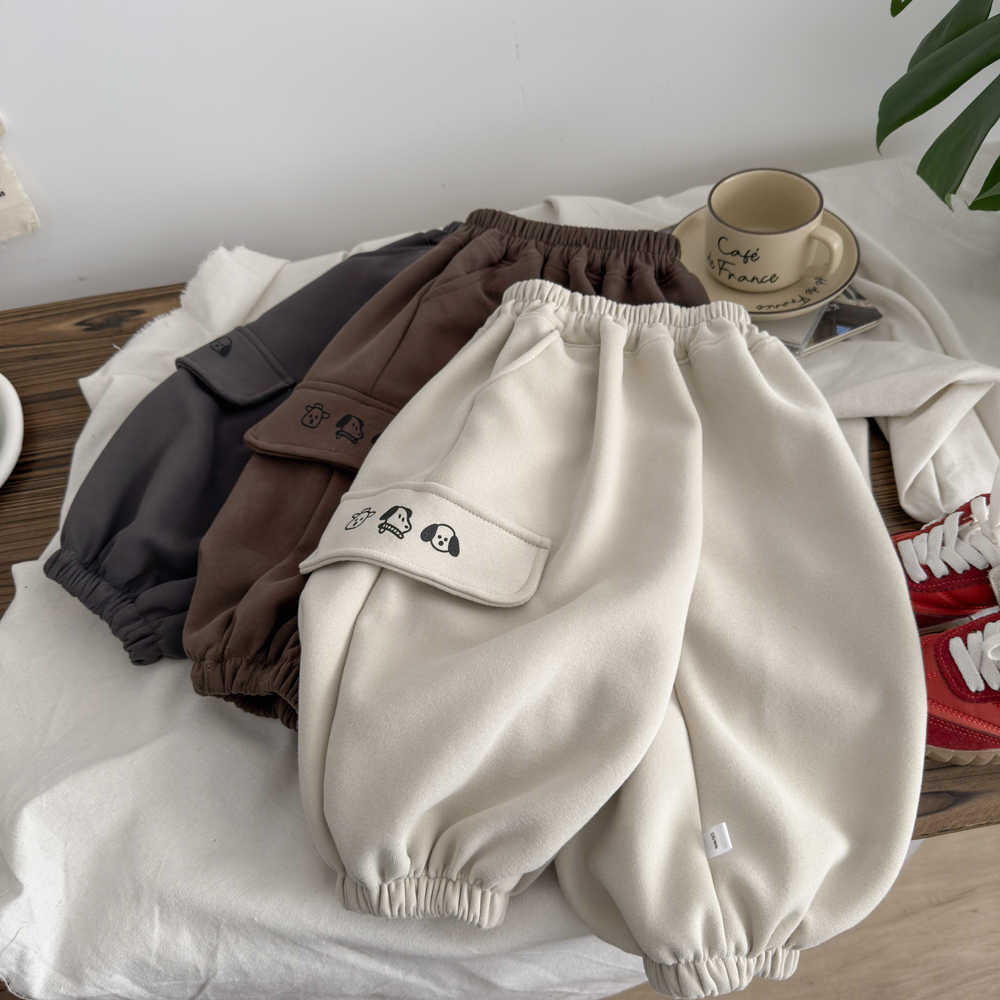 【高品质】儿童新款卫裤男童韩系卡通休闲裤女童宽松洋气运动裤
