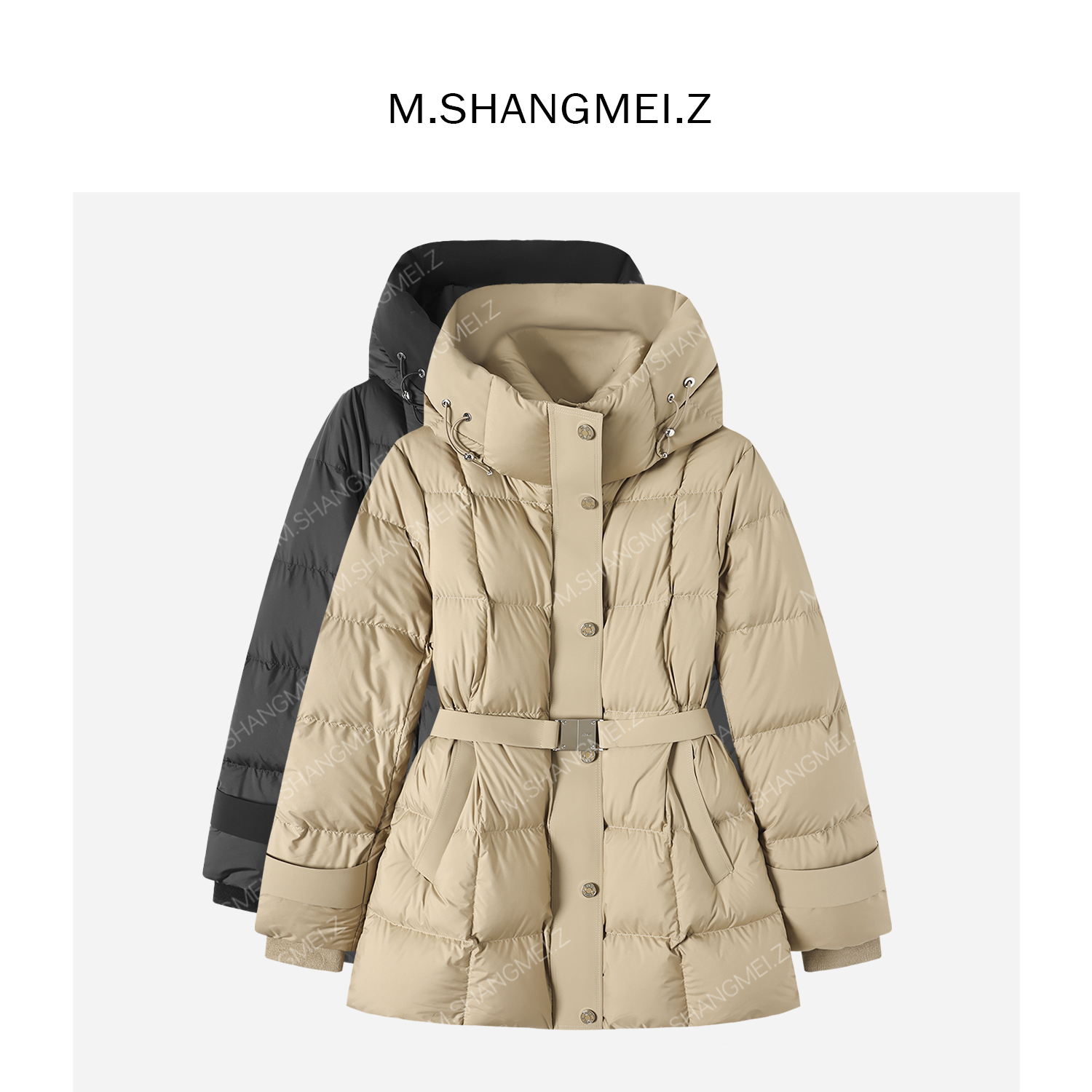 M.SHANGMEI.Z/沐熙【惊鸿】美大哥轻柔蓬松保暖长款羽绒服X113175
