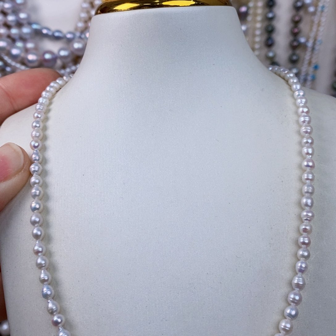 淡水珍珠项链未镶嵌3.5……4