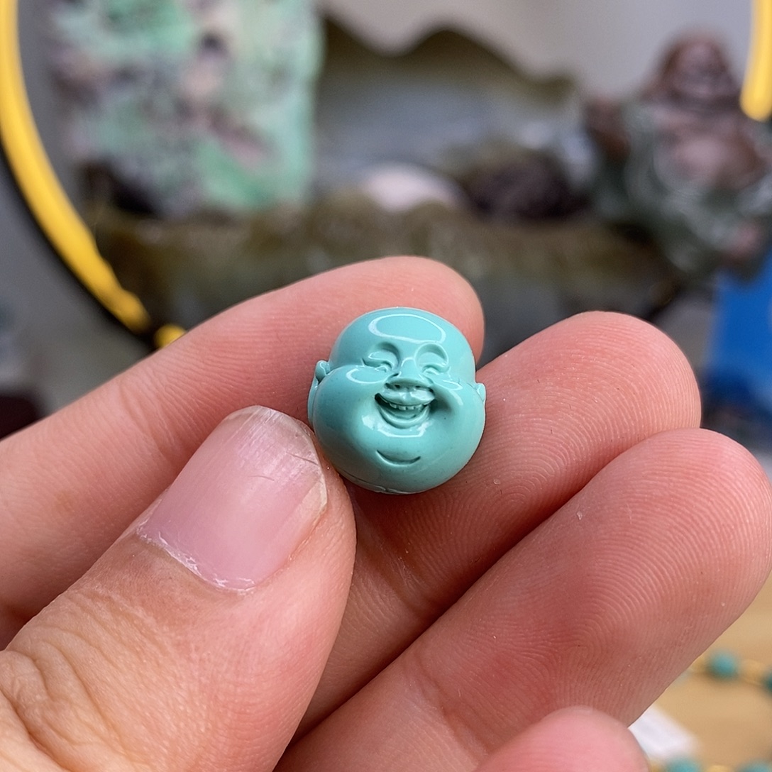 异***线未镶嵌绿松石珠宝奇石