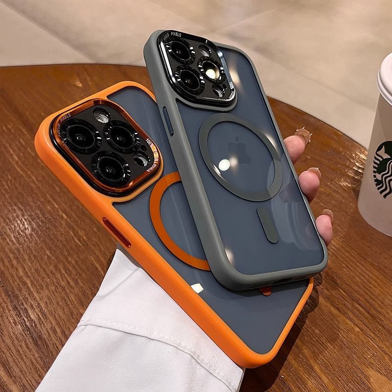 适用苹果iPhone17promax手机壳鹰眼肤感磁吸16/15/14金属镜头精孔