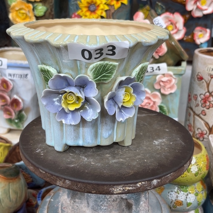 紫砂花盆粗陶材质多肉花盆