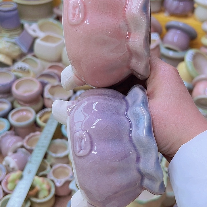 红陶陶瓷花盆当场满12包邮