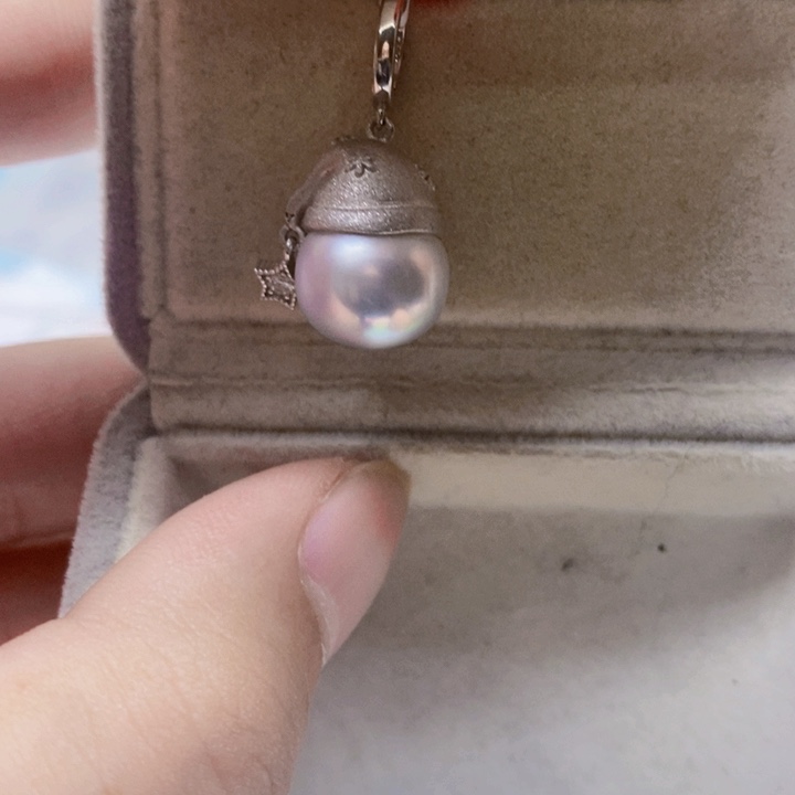 银S925镶嵌颈饰海水珍珠