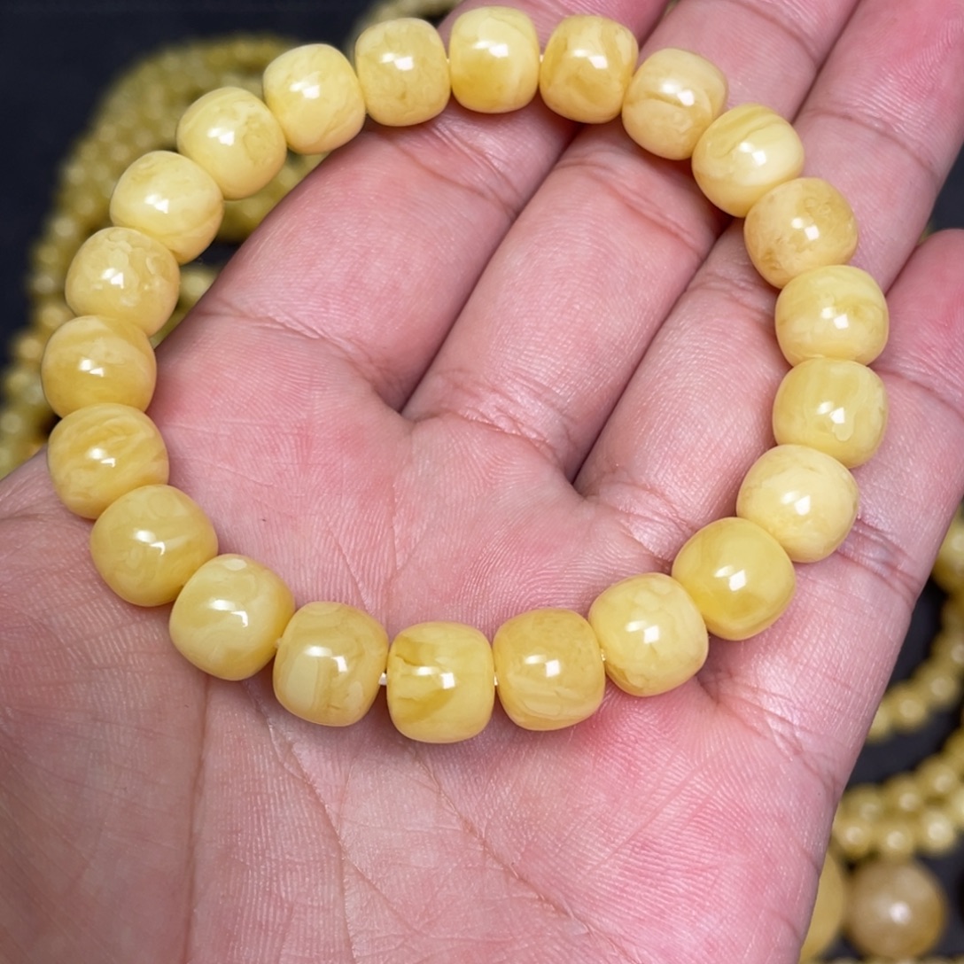 蜜蜡未镶嵌裸石蜜蜡手串10mm