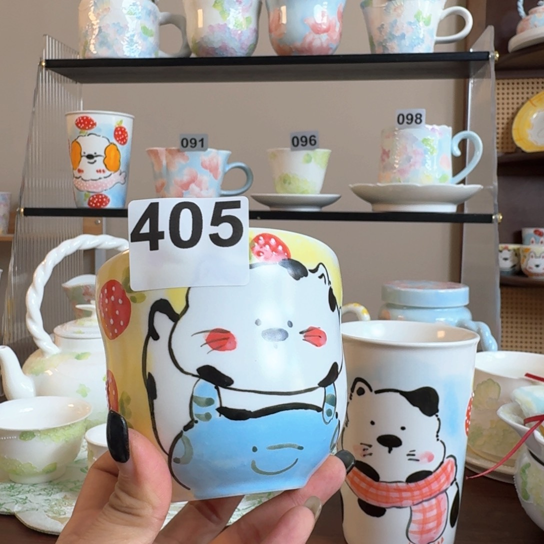 摆件陶景德镇手作陶瓷餐具杯子