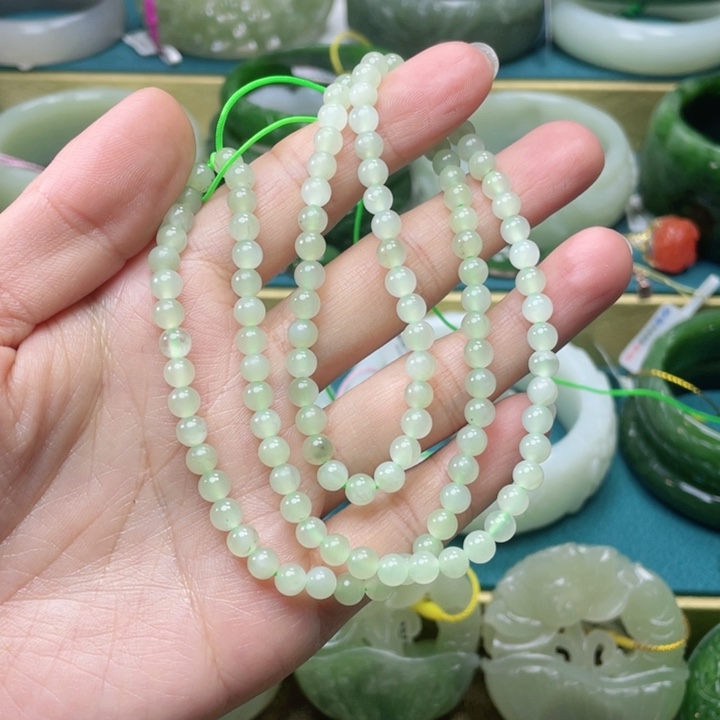 和田玉手镯56+圈口 编号756贵妃镯未镶嵌