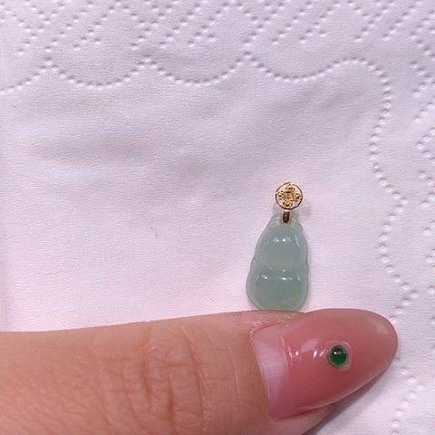 颈饰18K金镶嵌翡翠