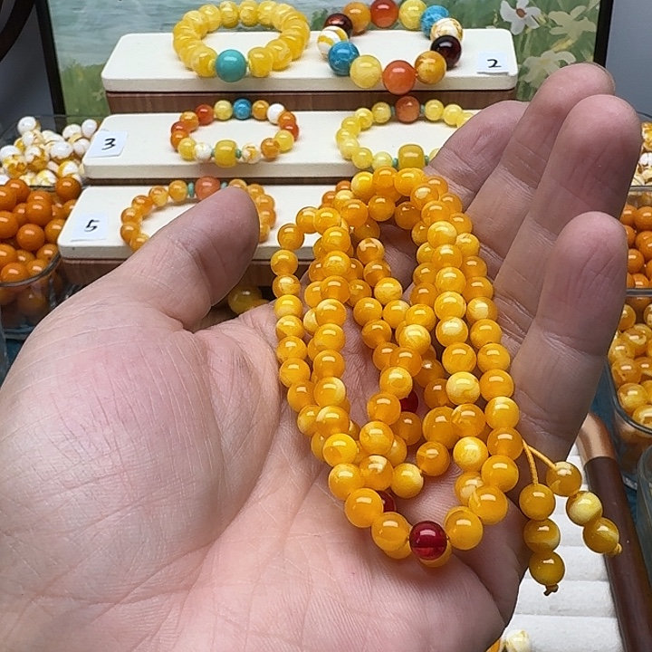 p***n非金属精品老蜡色素串搭配一条
