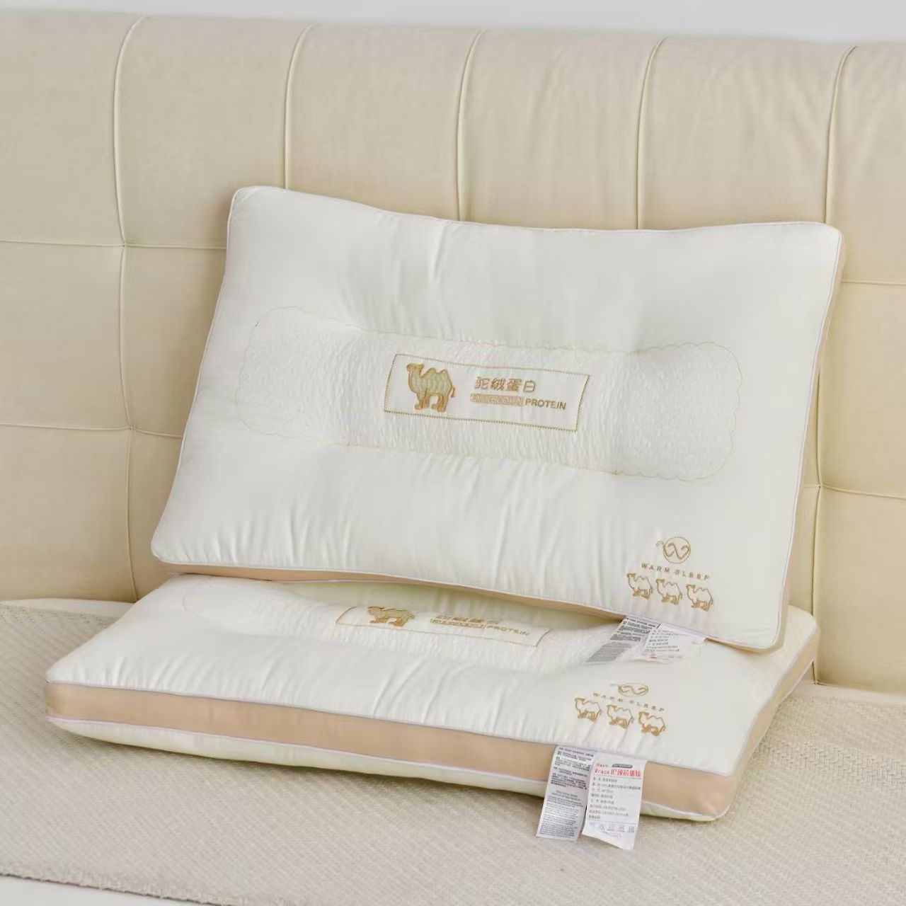 成人高回弹珍珠棉枕头枕芯一对装家用学生宿舍护颈椎男女单只整头