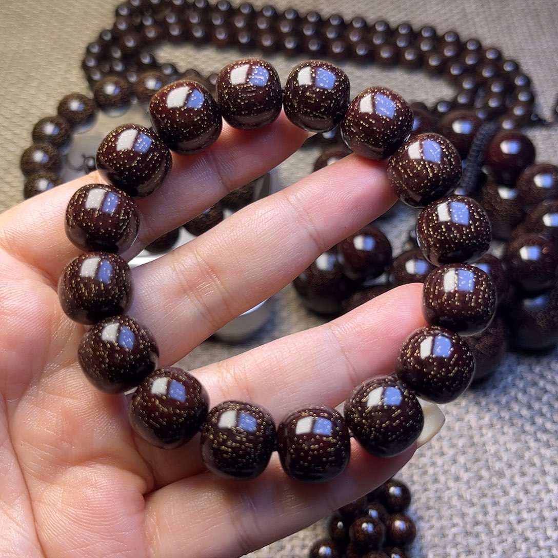 檀香紫檀（小叶紫檀）1.3 1.4老型珠 爆星