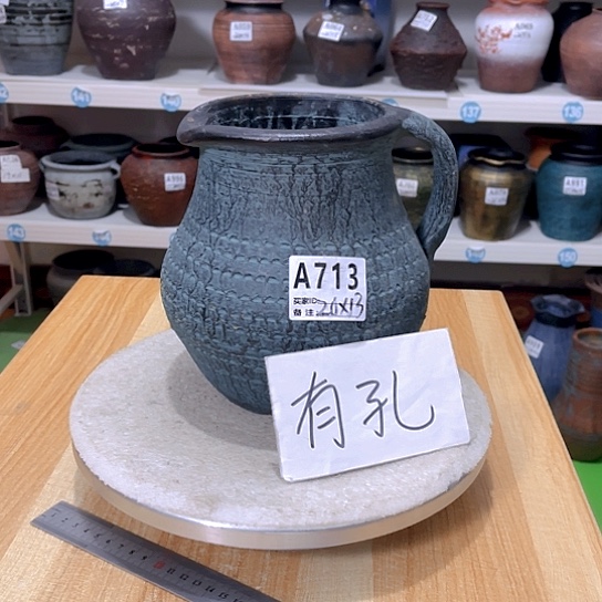 红陶手工制作工艺花盆