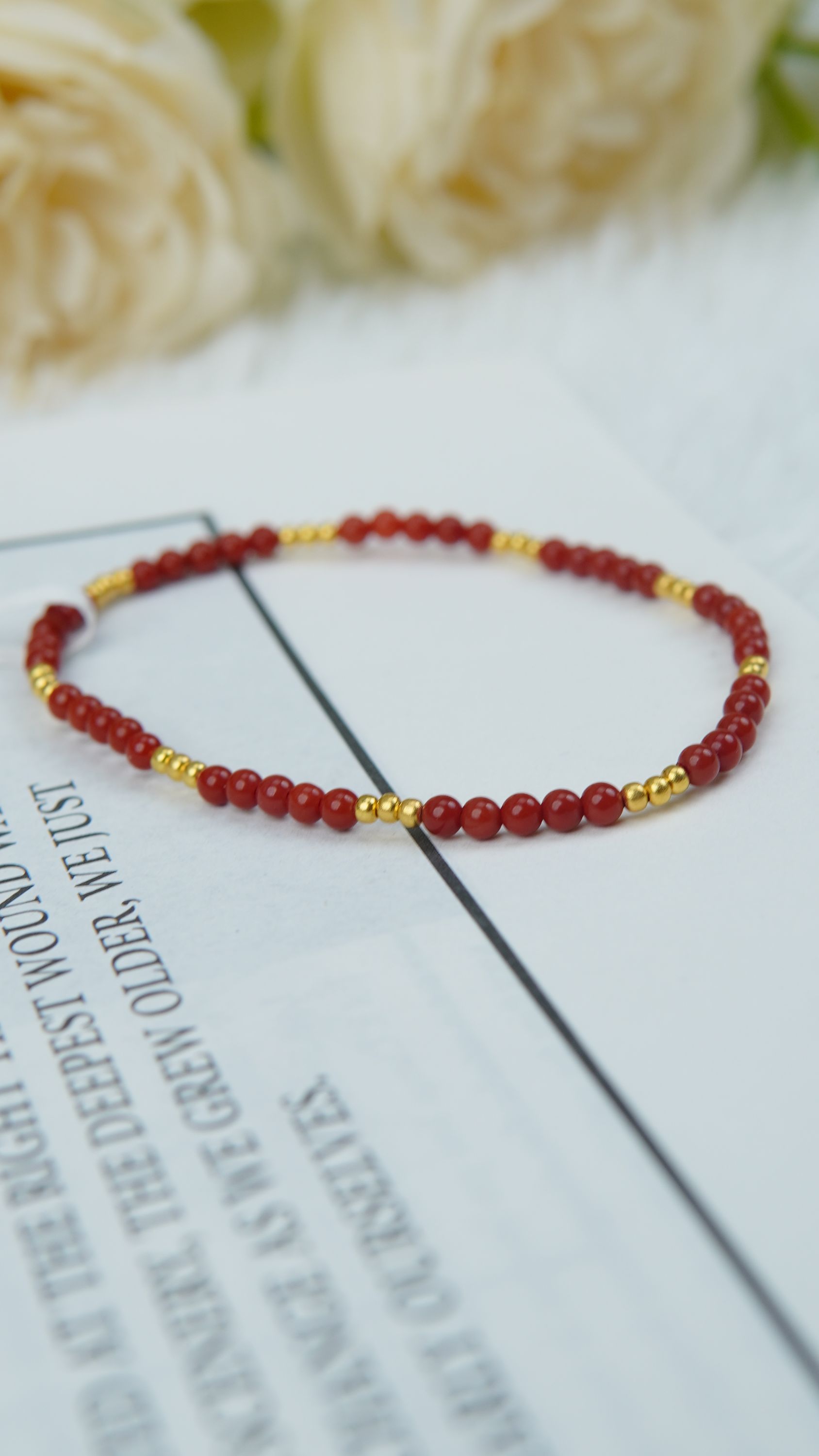 精美南红小米珠叠戴单圈 N89018059