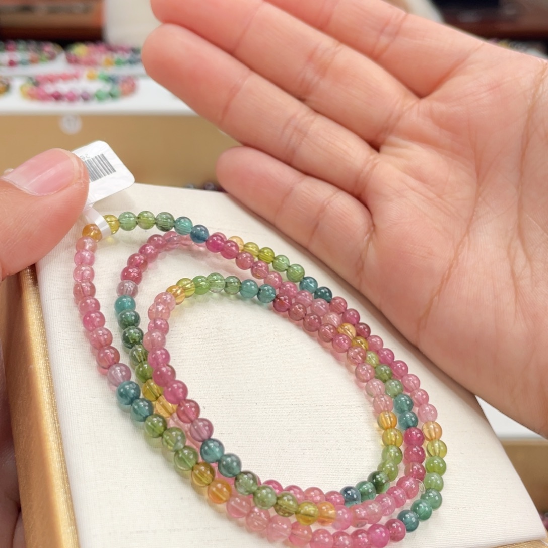 碧玺手串未镶嵌4mmmmmmmmm