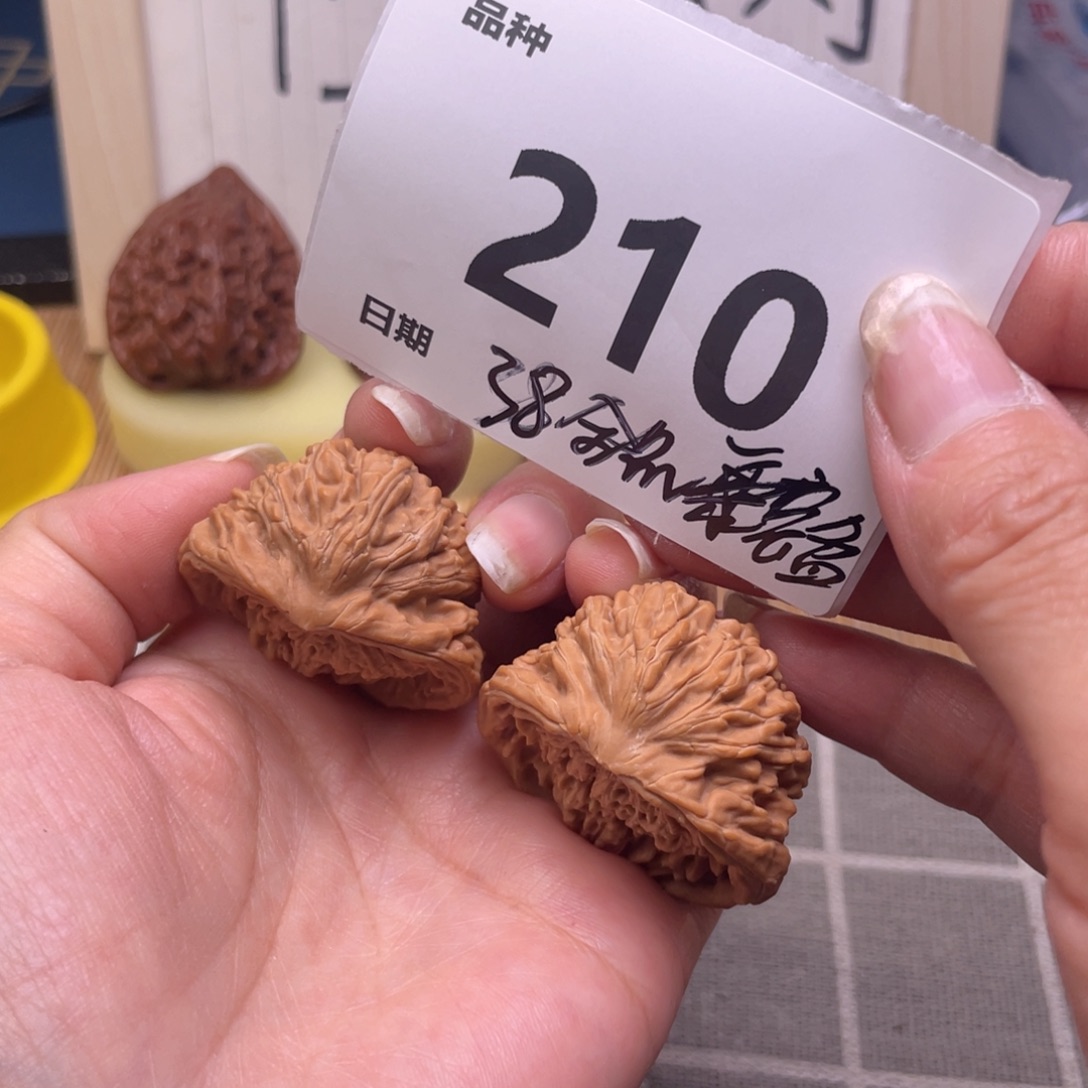 文玩核桃把件210号38全品聚宝盆