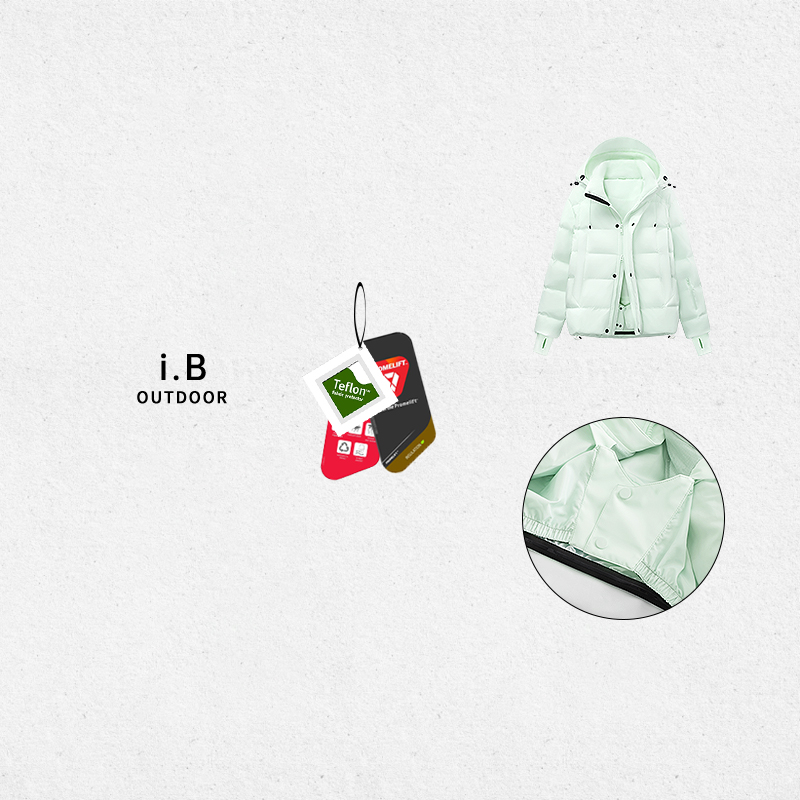 【25新品/原1.2w】i.B户外棉衣【PROMELIFT·p棉】连帽冬防水保暖棉服