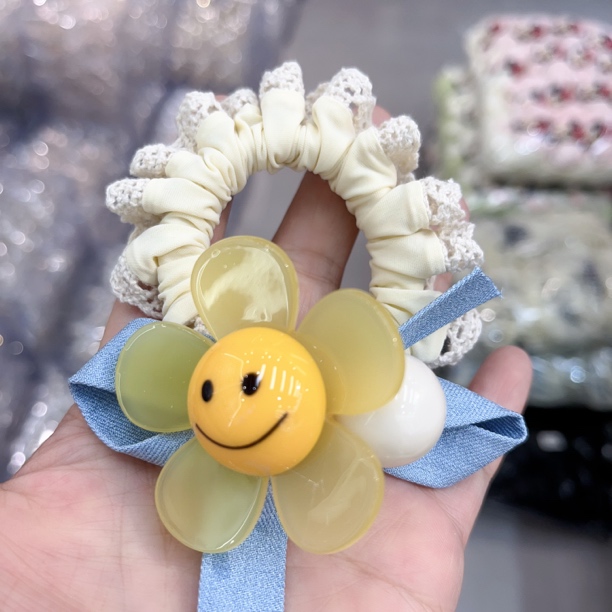 D649黄色太阳花面膜圈