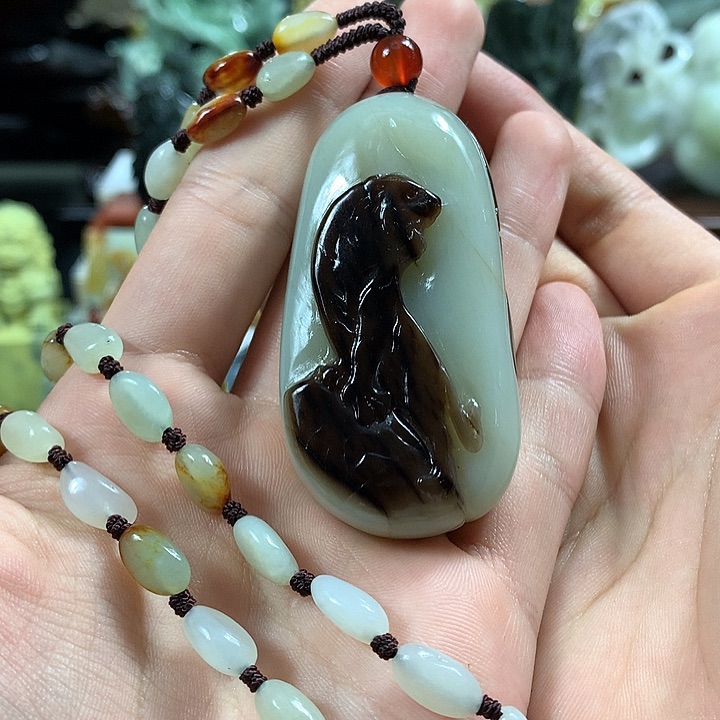 和田玉（糖玉）挂件未镶嵌顾***你