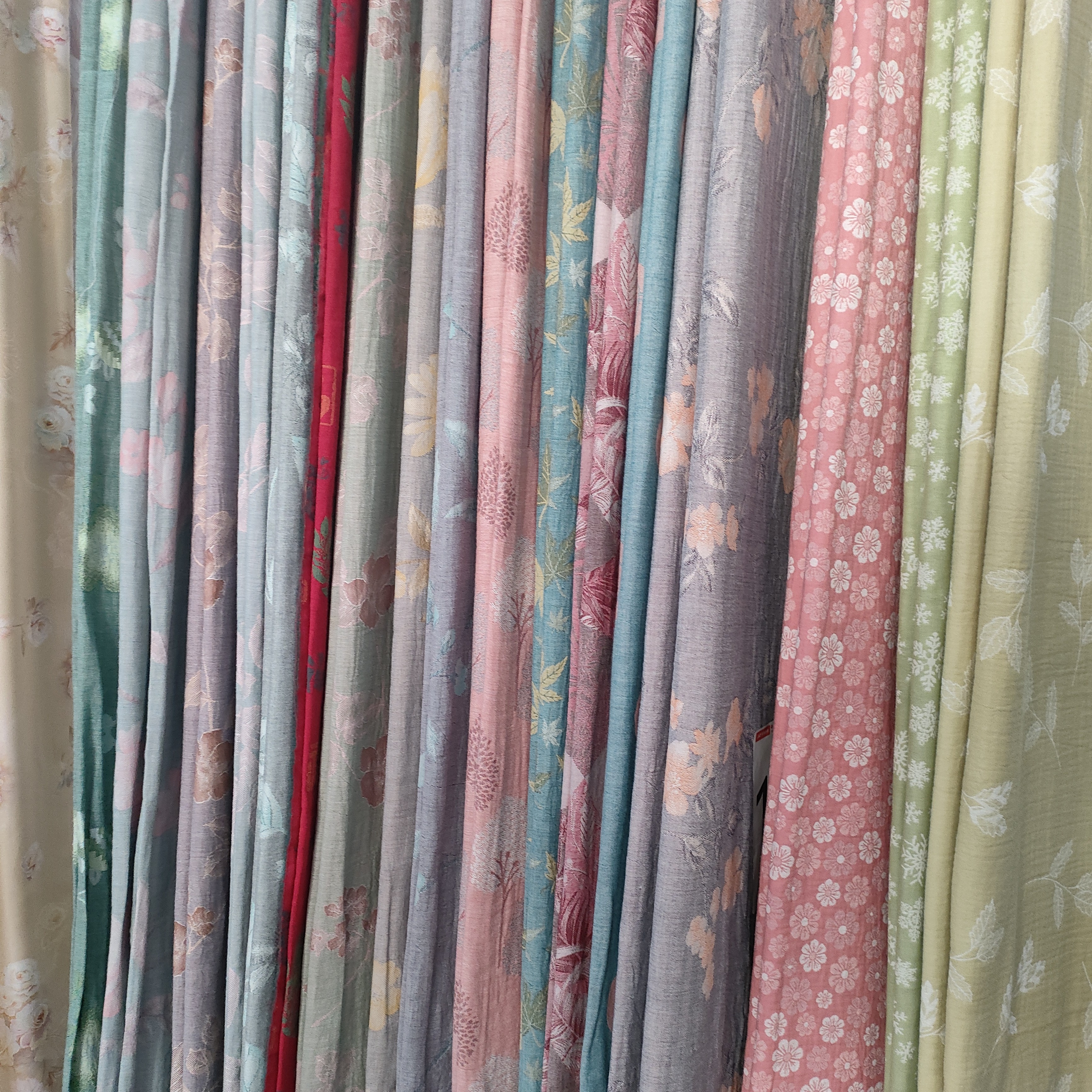 新亚特兰蒂斯酒红纯棉布料双层纱定做床品