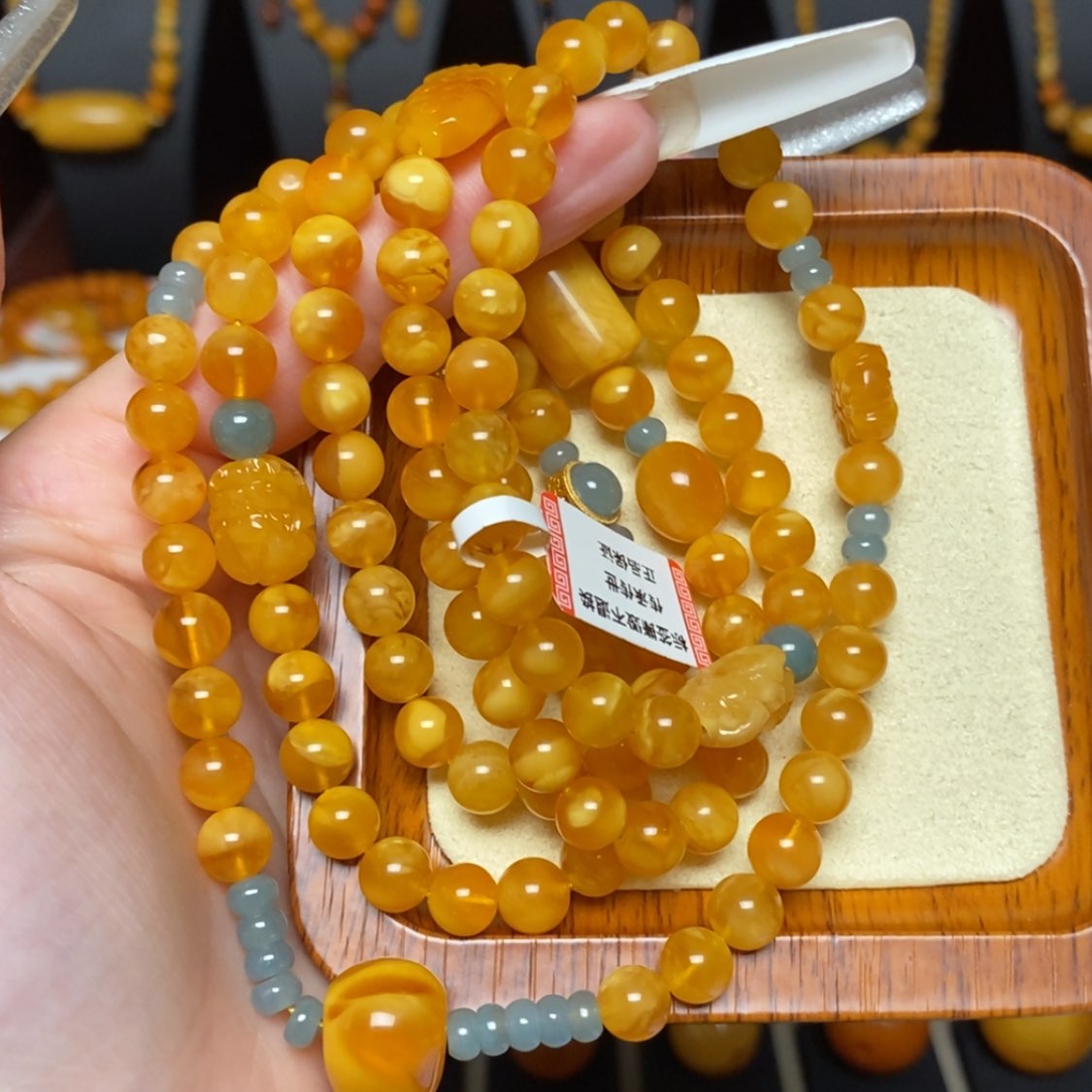 【闪购商品】未镶嵌蜜蜡手链手串