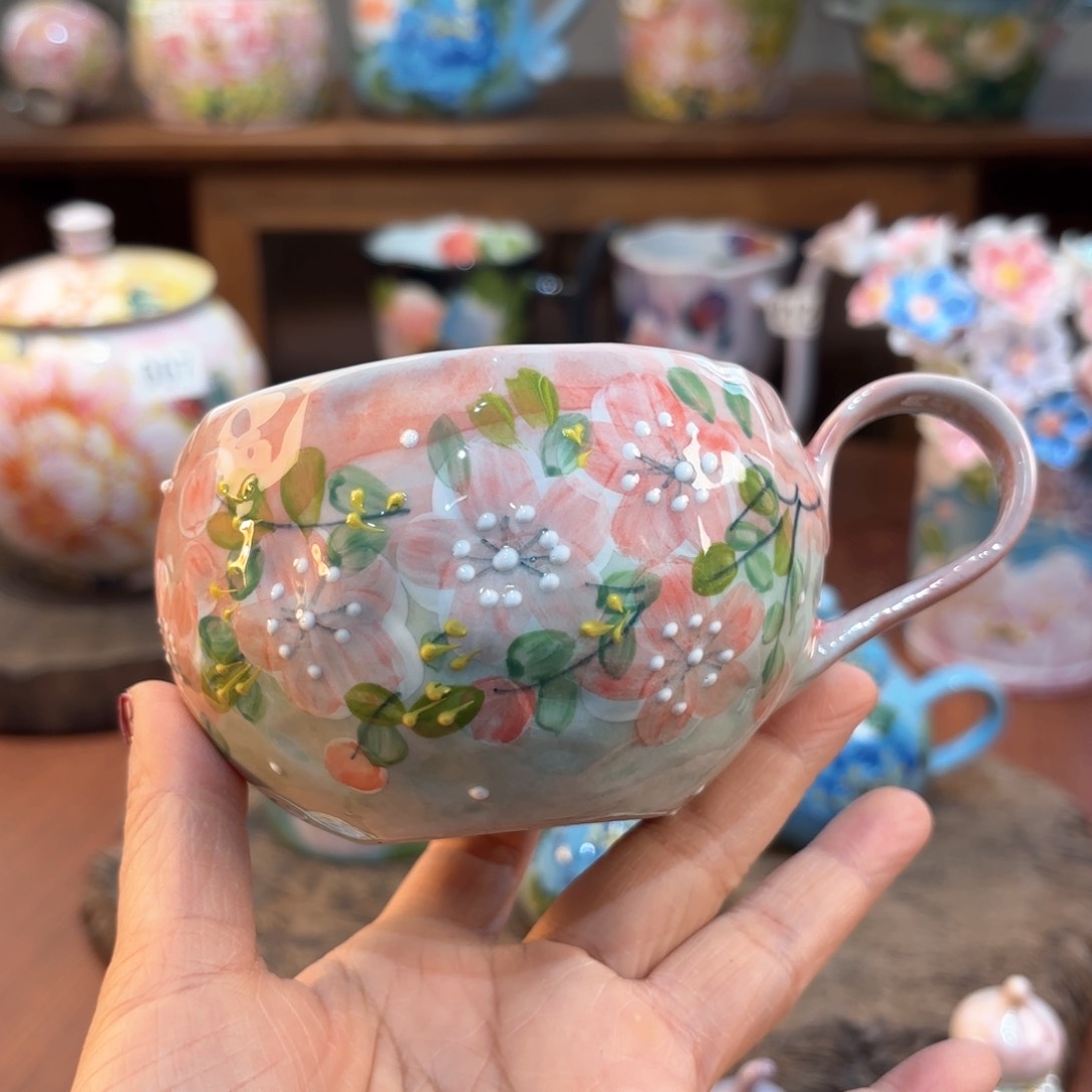 景德镇手绘高温釉下彩陶瓷茶具