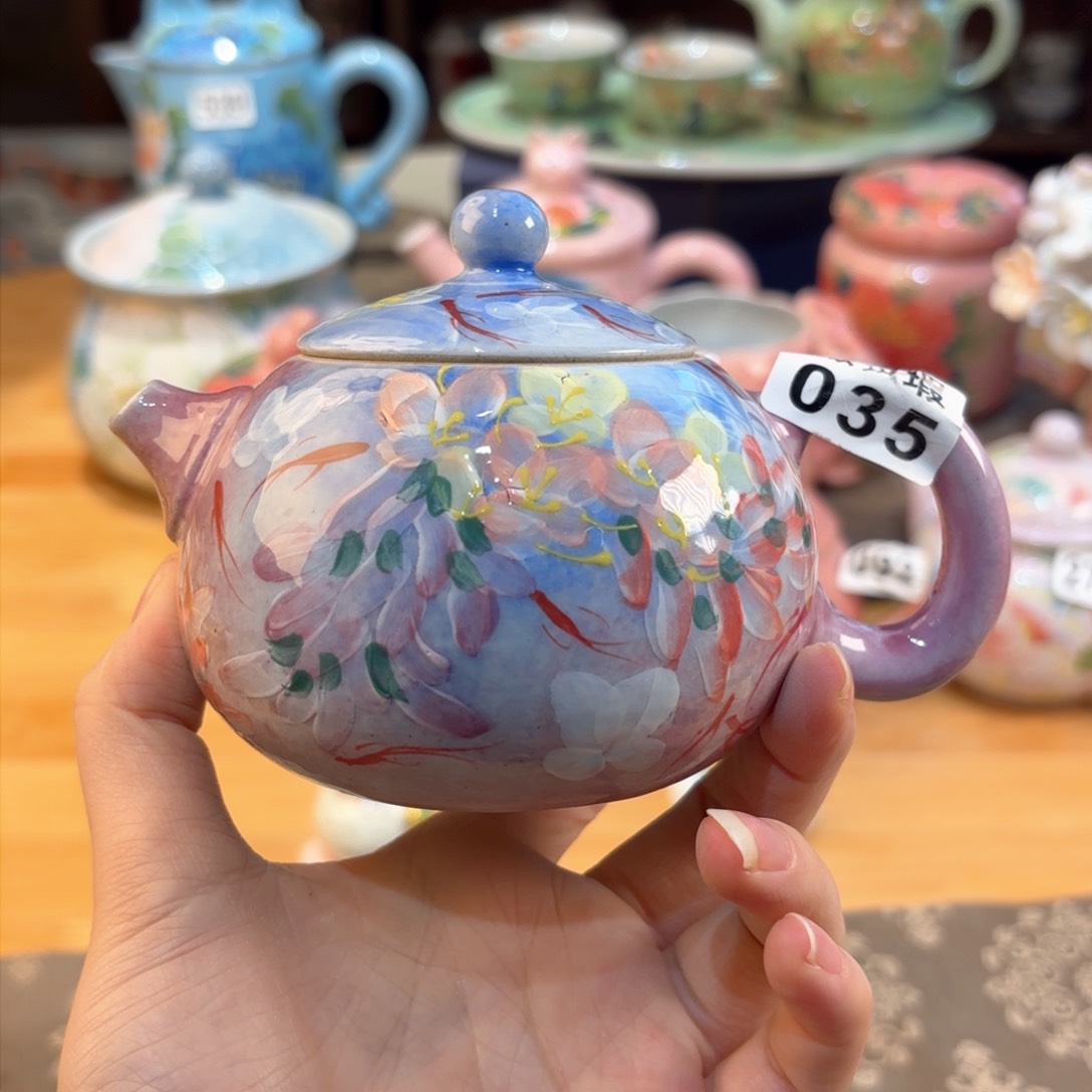 美****士景德镇手绘高温釉下彩陶瓷茶具