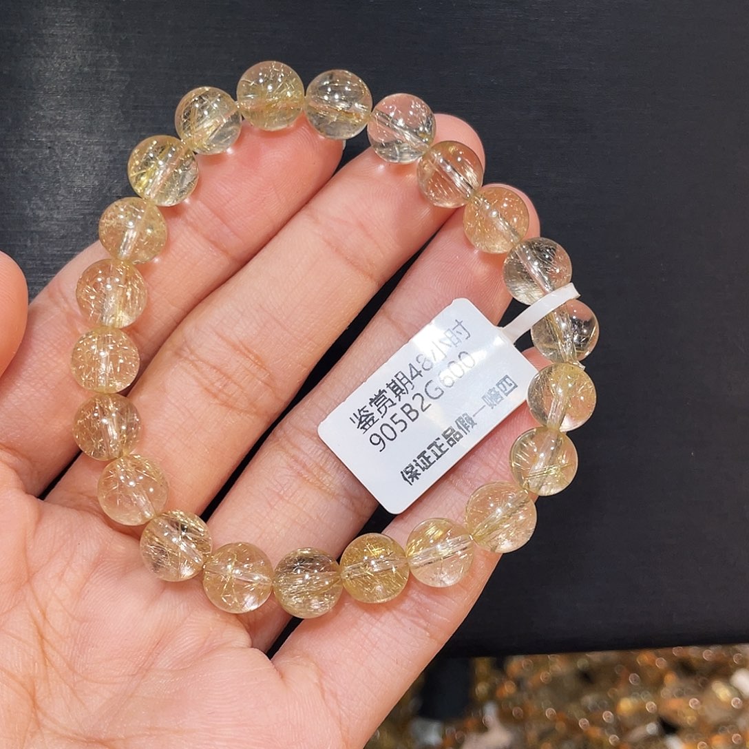 九***、未镶嵌水晶手链维纳斯金发8mm