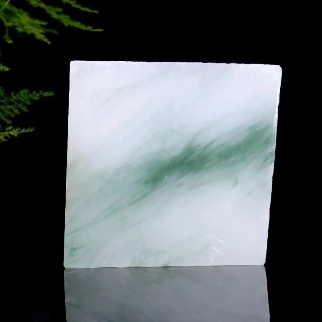 定制天然新疆天山翠手镯石英质玉颜色纹路不同 多样性拍一发一