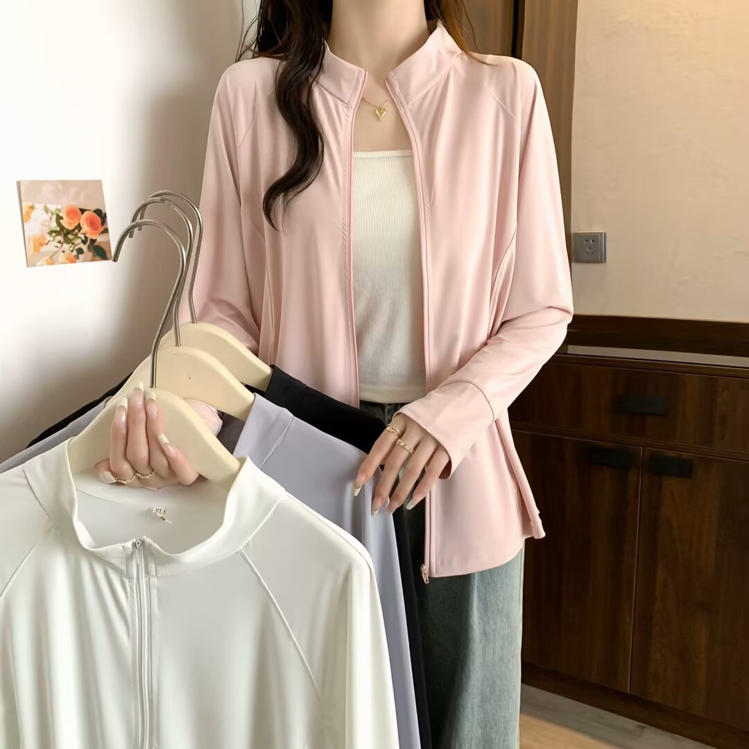 JIANAOBEN/简澳本大码透气防晒衣女夏季薄款宽松百搭防晒服外套