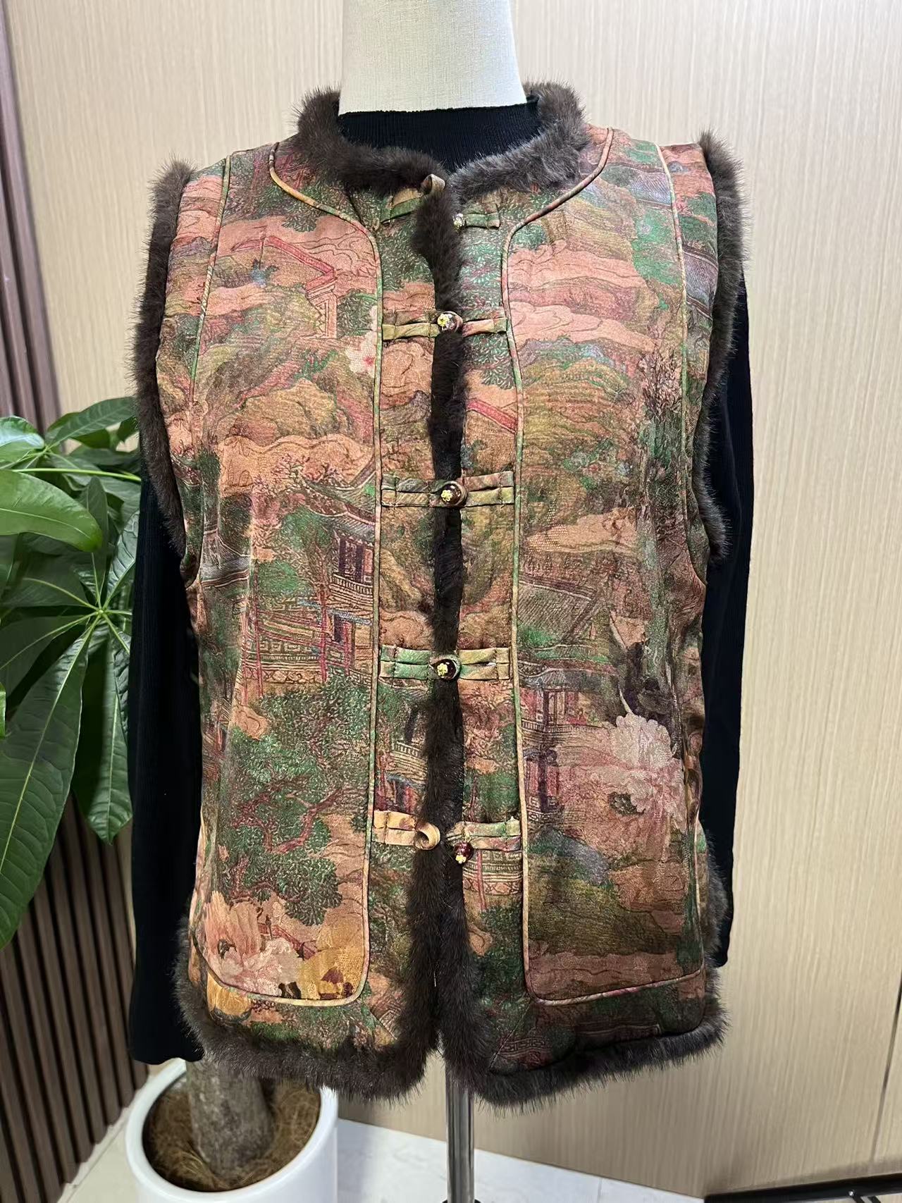 (青荷专属)37山水颂新中式时尚复古马甲