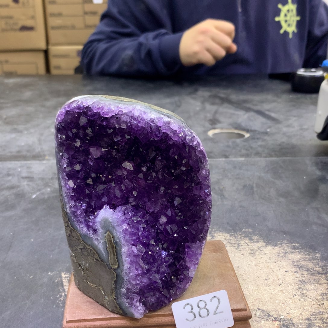 水晶摆件未镶嵌紫晶382