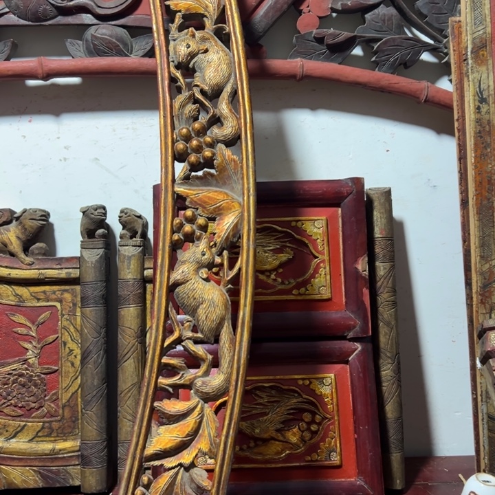 长***村木木雕工艺品摆件