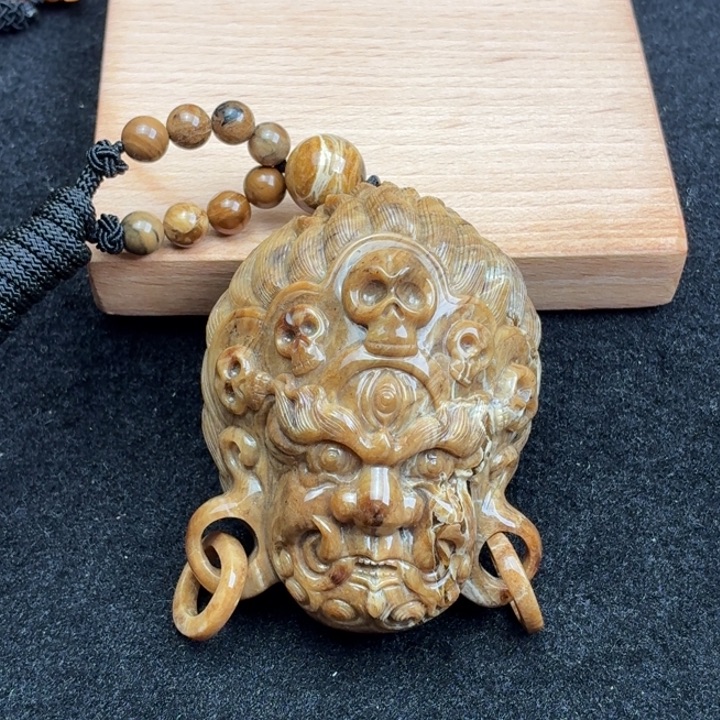 琥珀未镶嵌珠宝奇石大黑天