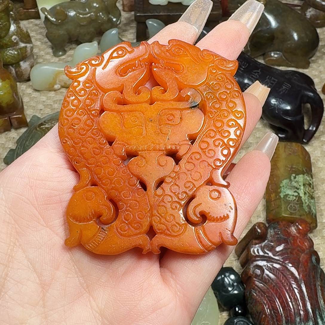 白玉菩提吊坠挂件