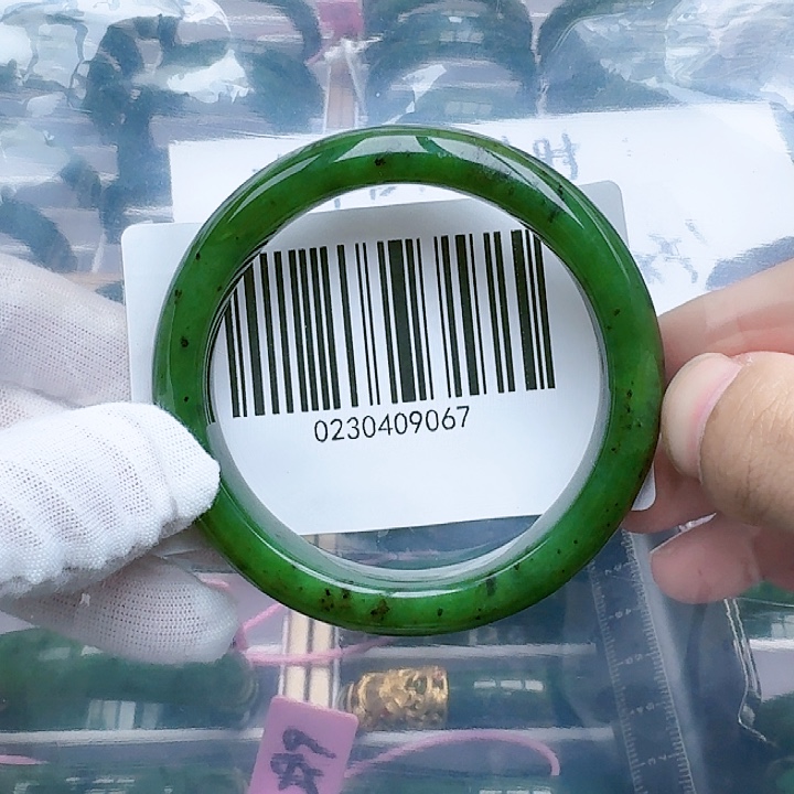 和田玉（碧玉）未镶嵌手镯57