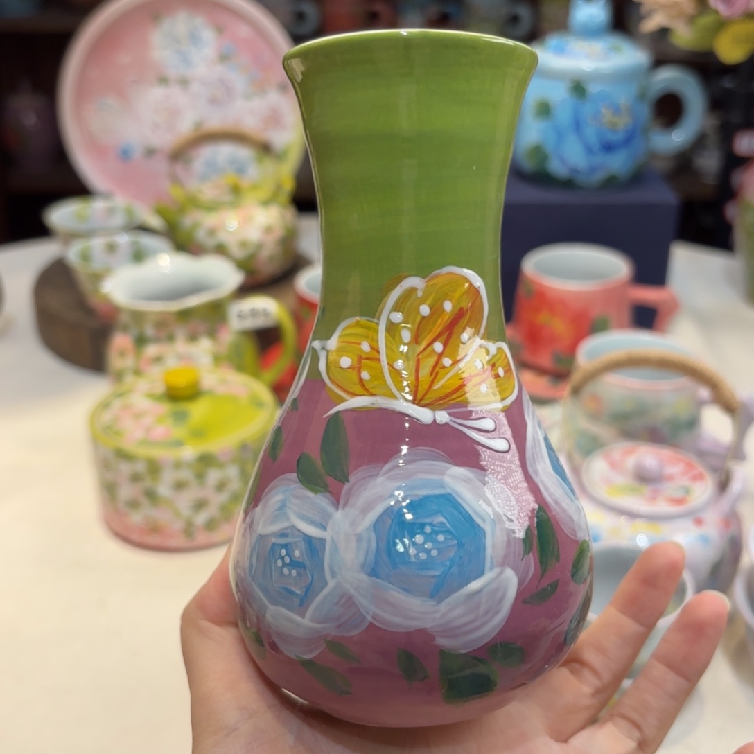 景德镇手绘高温釉下彩陶瓷茶具