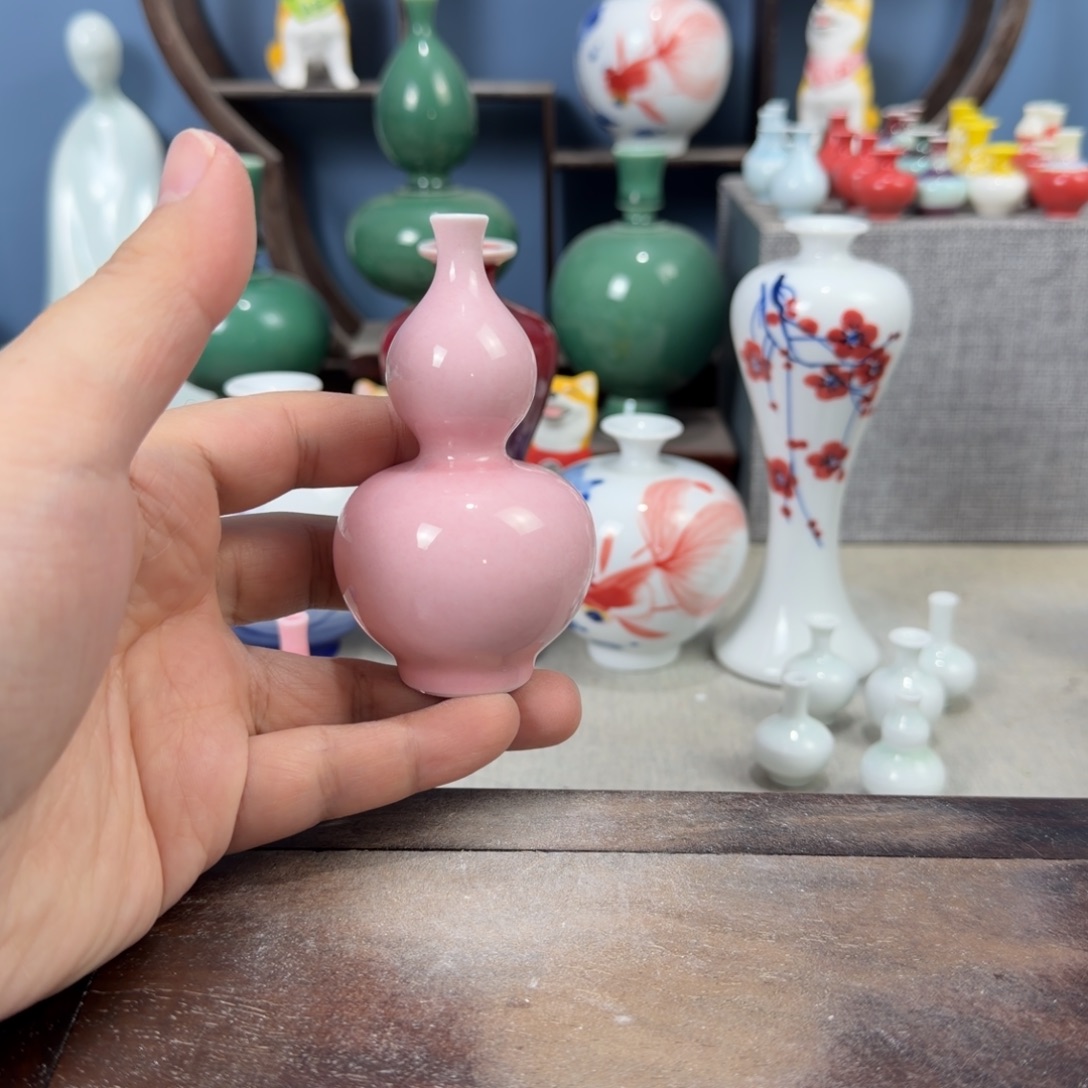 陶瓷手工小花器摆件