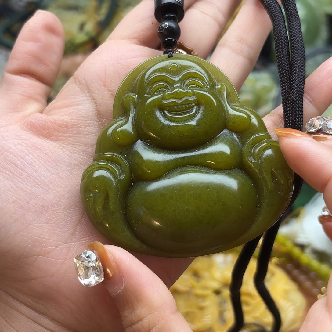 蛇纹石玉未镶嵌吊坠