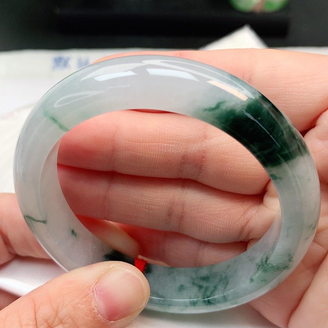 未镶嵌手镯翡翠53-55圈