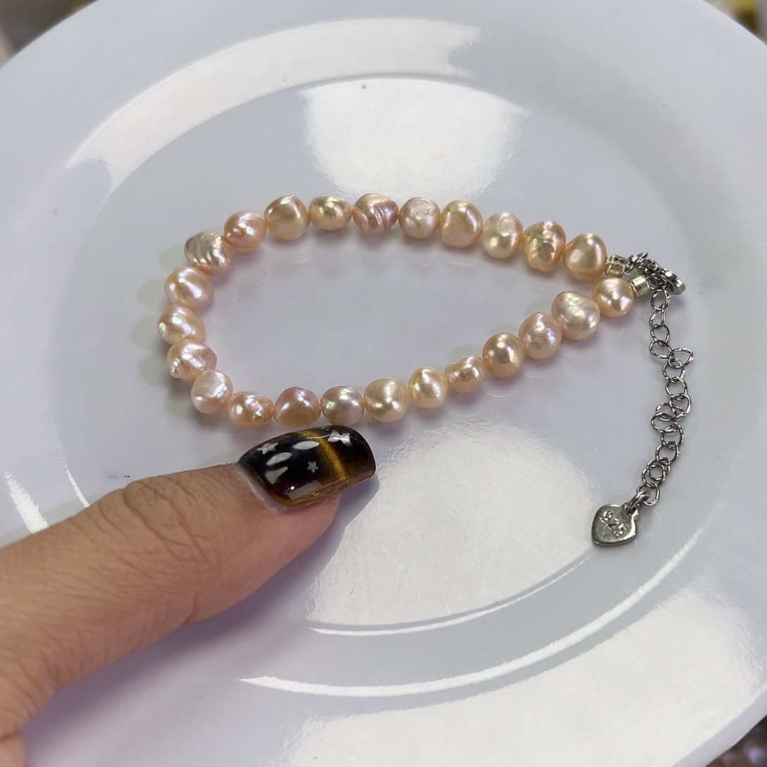 钛钢淡水珍珠手绳