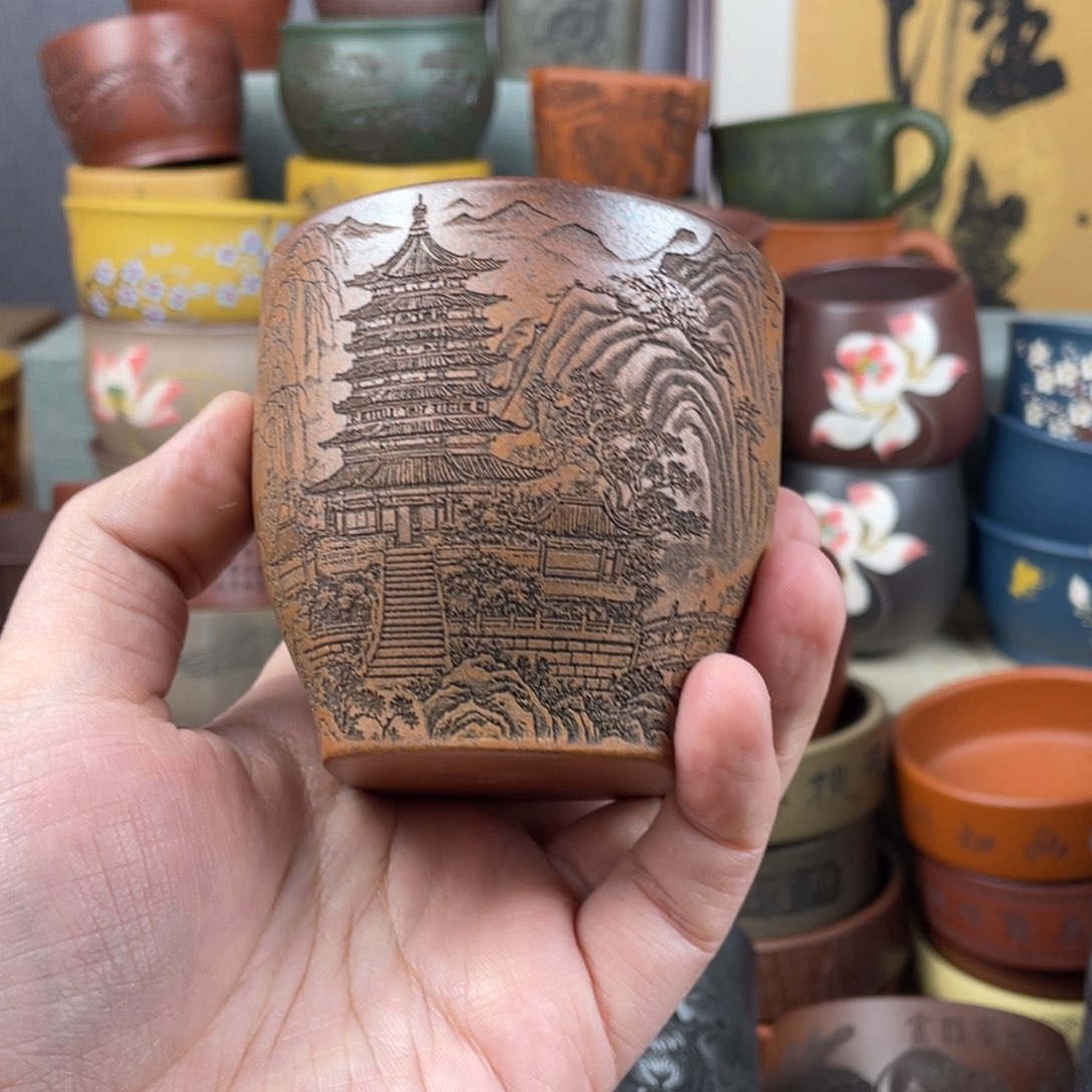 紫砂茶杯紫砂茶杯