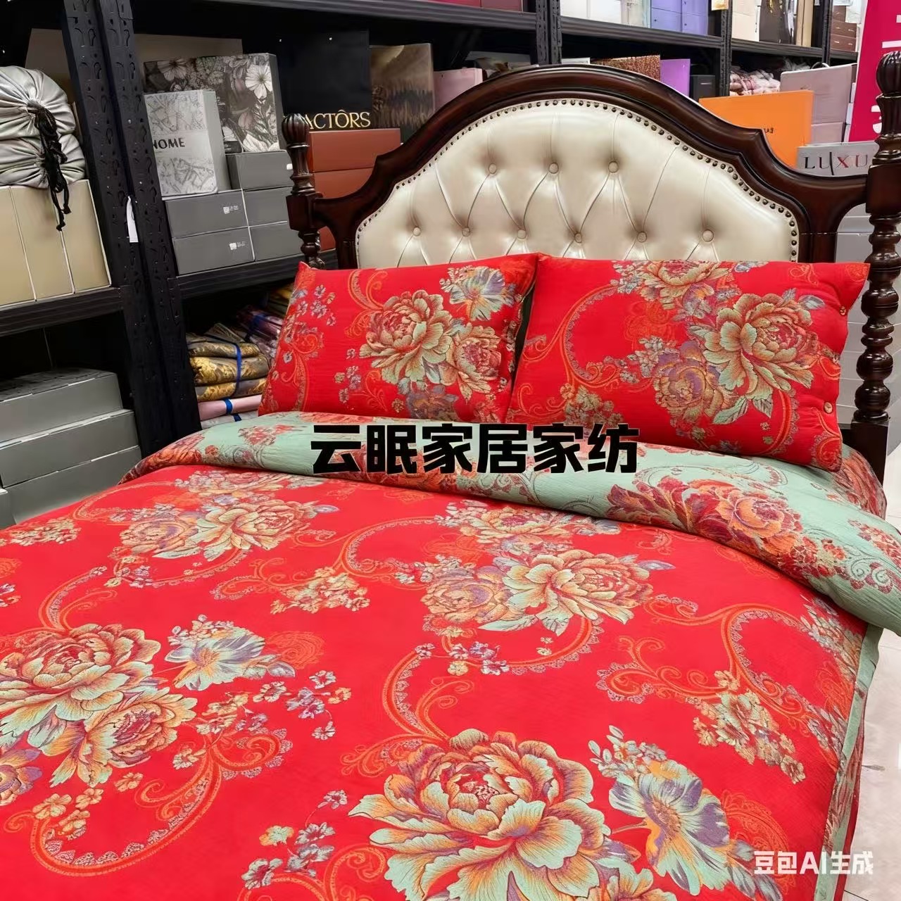 亲肤双层纱四件套--耐用纽扣柔软舒适加厚加大卧室防寒防滑15-2